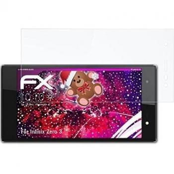 atFoliX Lámina Protectora de Cristal Infinix Zero 3 Película Vidrio - FX-Hybrid-Glass
