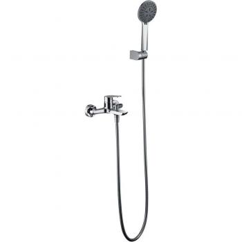 Grifo Monomando de Baño/Ducha Bélgica Imex - Grifería Ducha con Alcachofa y Flexo, Grifo Mezclador de Bañera y Ducha con Soporte para Alcachofa, Caudal