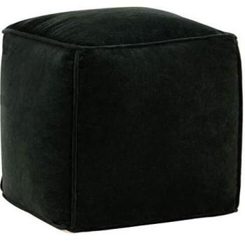 vidaXL Puf hecho a mano gris oscuro 45x30 cm yute