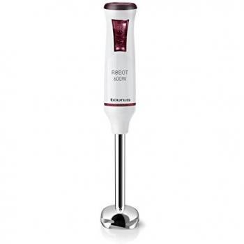 Taurus Robot 600 Batidora de mano, 0.5 litros, Inox, Blanco/Morado