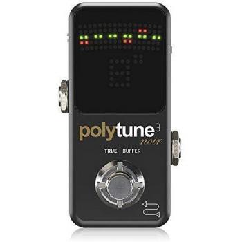 TC Electronic PolyTune 3 Noir Mini Polyphonic Tuner with Multiple Modes and Built-In Bonafide Buffer