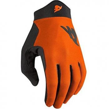 Bluegrass Union Long Gloves - Durable Synthetic Leather with Gel and EVA Padding, Orange and Black