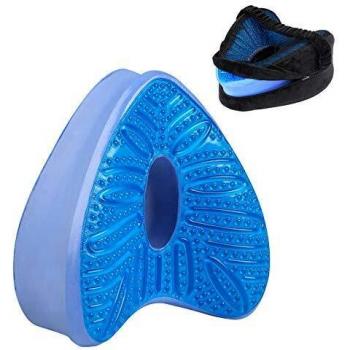 KANRAX Almohada de Espuma viscoelástica para la Rodilla, Almohada de Gel Fresca para piernas, Almohada ergonómica con posicionador de piernas Que Ayuda a aliviar el Dolor de Espalda