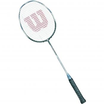 Wilson Recon P1500 Raqueta de Badminton, Unisex Adulto, Plata / Negro, 4