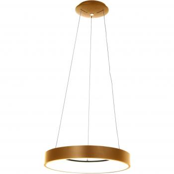 Lámpara colgante LED Ringlede, Ø 48 cm, color oro, material metal, con luz integrada (LED), modelo 2695GO