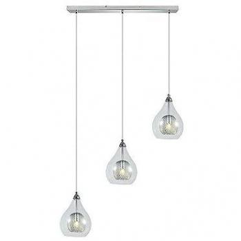Colgante Lhasa 3xG9 Cromo Diseño Moderno 65x65 cm