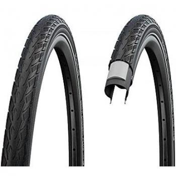Neumático Schwalbe Delta Cruiser Plus 28 x 1.10 (28-622) Draht, TwinSkin, Protección contra Punciones, Active Line Green Compound