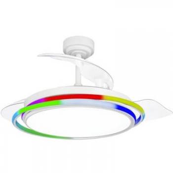 Ventilador de Techo LED Antila 65W 6500Lm CCT Regulable con Aros Decorativos RGB