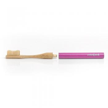 Naturbrush Cepillo Dental de Bambú Headless Rosa 1 Pieza