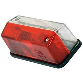 Marcador lateral rectangular rojo/blanco 12V Carpoint 0414028
