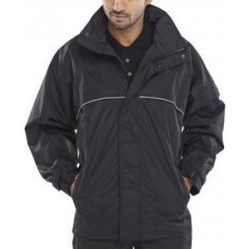 Beeswift B-Dri Weatherproof Springfield Taslon Jacket Black 4XL