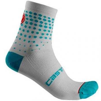 CASTELLI Puntini - Calcetines para mujer, Mujer, Calcetines, 4520082, blanco, S-M