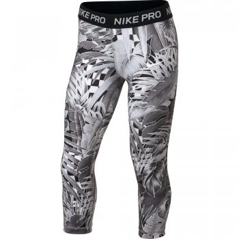 Nike G NP Capri Aop1 Pantalón, Niñas, Atmosphere Grey/Black/White, XS