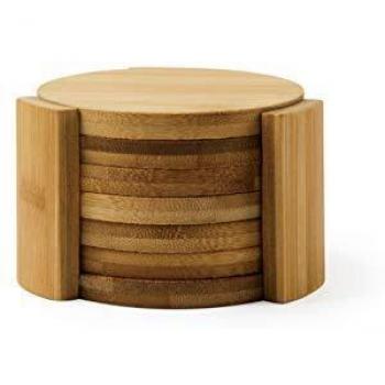 Excelsa Oriented - Juego de 6 posavasos de bambú