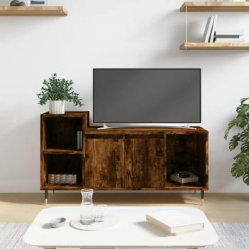 Mueble para TV de madera contrachapada en roble ahumado, dimensiones 100x35x55 cm, ideal para salón