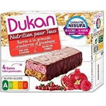 Dukan Cranberries Pomegranate Raspberry Bars 4 Bars