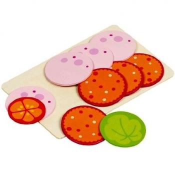 Embutido Mixto en Rodajas, 8 Rodajas con Lechuga y Tomate