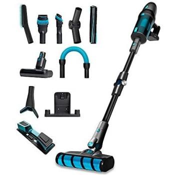 Cecotec Conga Rockstar 900 Ultimate ErgoWet Aspirador Vertical Sin Cable, Motor Digital, Autonomía de 90 Minutos, Tubo Flexible y Watertank
