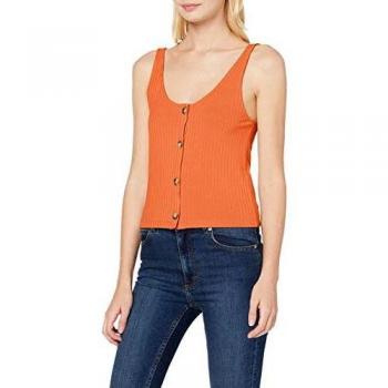 Vila Clothes Vishamira S/l Top Camiseta sin Mangas, Rojo