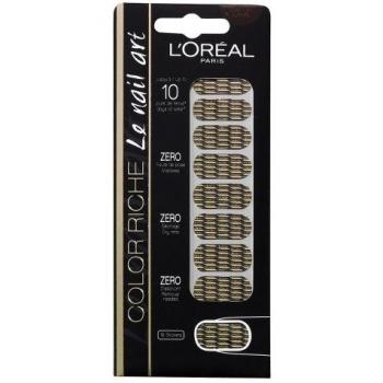 L'OREAL Color Riche LE Nail Art Stickers 128 UDS. Unisex Adulto, 008 Gold Strip, Estándar