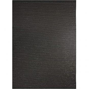 Alfombra Naroski de PVC brillante para interior/exterior - 160 x 230 cm - Negro