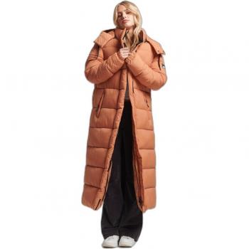 Chaqueta Superdry Touchline Padded Marrón y Naranja Oscuro Mujer