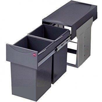 Hailo 3666101 TA Swing 30.2 / 30 Recogedor de residuos para armarios desde 300 mm de ancho con puerta giratoria
