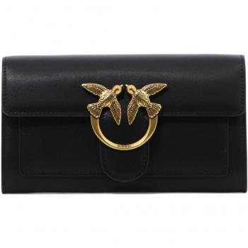 Pinko Women's Love Bag One Wallet Simply Wallet in Black | 100062A0F1Z99Q
