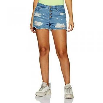 Only Pantalón corto - para mujer Medio De Mezclilla Azul 31
