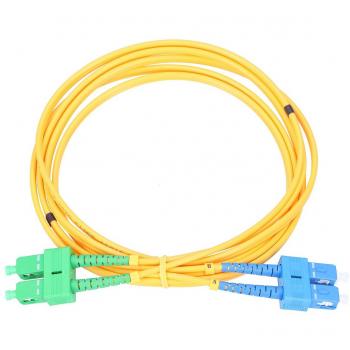 Cable de fibra óptica SC FTTH G.652D Amarillo