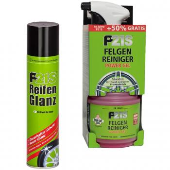 Neumáticos brillo dauerhafter – Spray + Limpiador llantas Power Gel Llantas Cuidado
