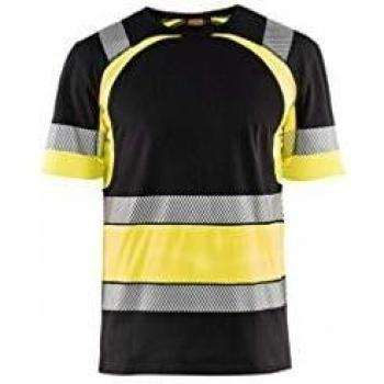Blaklader High-Visibility T-Shirt, Black/Yellow, Size 4XL