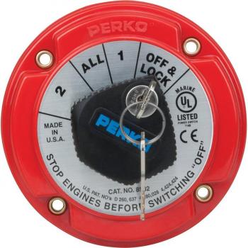 Perko 8502DP Medium Duty Battery Selector Switch with Key Lock