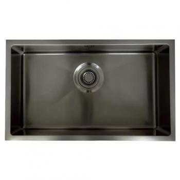 Fregadero de una cubeta 76x45 cm Inoxidable Gun Metal - Luisa Essebagno