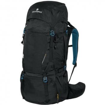 Mochila de senderismo Ferrino Appalachian 55L - Negra, ideal para trekking, montañas y viajes con múltiples bolsillos