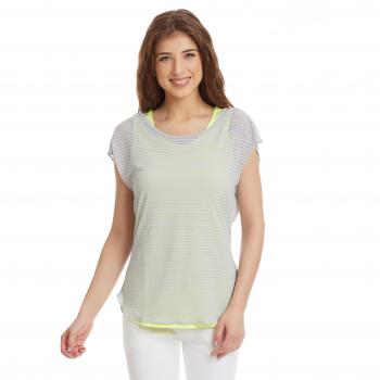 Adidas Oberbekleidung Kanoi Layer Shirt Women Camiseta, Mujer, Gris/Lima, 34