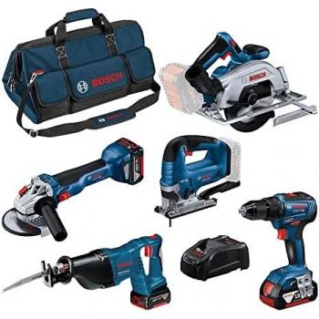 Taladro Inalámbrico Bosch GSR+GWS+GKS+GSA+GST