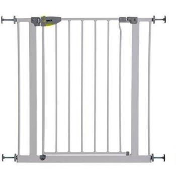 Hauck Squeeze Handle - Barrera de seguridad para escaleras, materiales de madera y aluminio, fijación sin tornillería, medidas 75 - 81 cm, color blanco