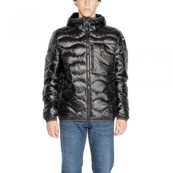 Blauer Men's Black Regular Fit Down Jacket XXL