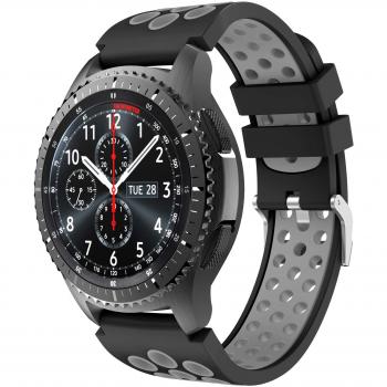 Yayuu Gear S3 Frontier/Classic Correa de Reloj, Reemplazo de Banda de Silicona Suave Deportiva Pulsera de Repuesto para Samsung Galaxy Watch 46mm/Samsung Gear S3/Moto 360 2nd Gen 46mm Smart Watch