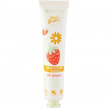 La Saponaria Bio&Smile Dentífrico Infantil Fresa, 75 ml - Pasta de dientes de fresa para niños, formato de 75 ml, fórmula bio y natural, sabor a fresa