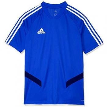 adidas TIRO19 TR JSYY Camiseta de Manga Corta, Unisex niños, Bold Blue/Dark Blue/White, 910Y