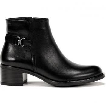 Dorking by Fluchos Chiara D8966 Botines de Mujer con Adorno Lateral en Piel Color Negro