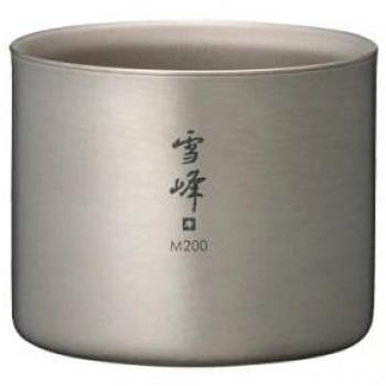 Snow Peak Titanium Double-Walled Stackable Mug, 200ml