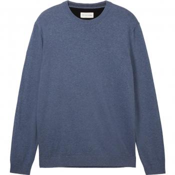Jersey de hombre básico de cuello redondo en color gris
