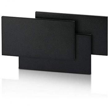 Aplique LED Rectangular 12W Color Negro 4000K IP20 con Formas Superpuestas
