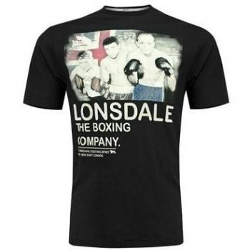 Lonsdale T-Shirt Trägerhemd Freddi - Maglia a maniche lunghe Hombre, Negro