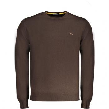 Harmont & Blaine Brown Wool Sweater - XXL, Round-neck Knitwear, Male, Long Sleeve Shirt