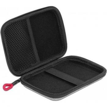 Bolsa Protectora Delock para Discos Duros de 2.5 - Capacidad para 1 Disco Duro (12 x 8 x 2 cm) - Color Gris y Negro