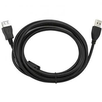 Gembird 3m Premium USB 2.0 A Male to Female Extension Cable with Ferrite Core, Black